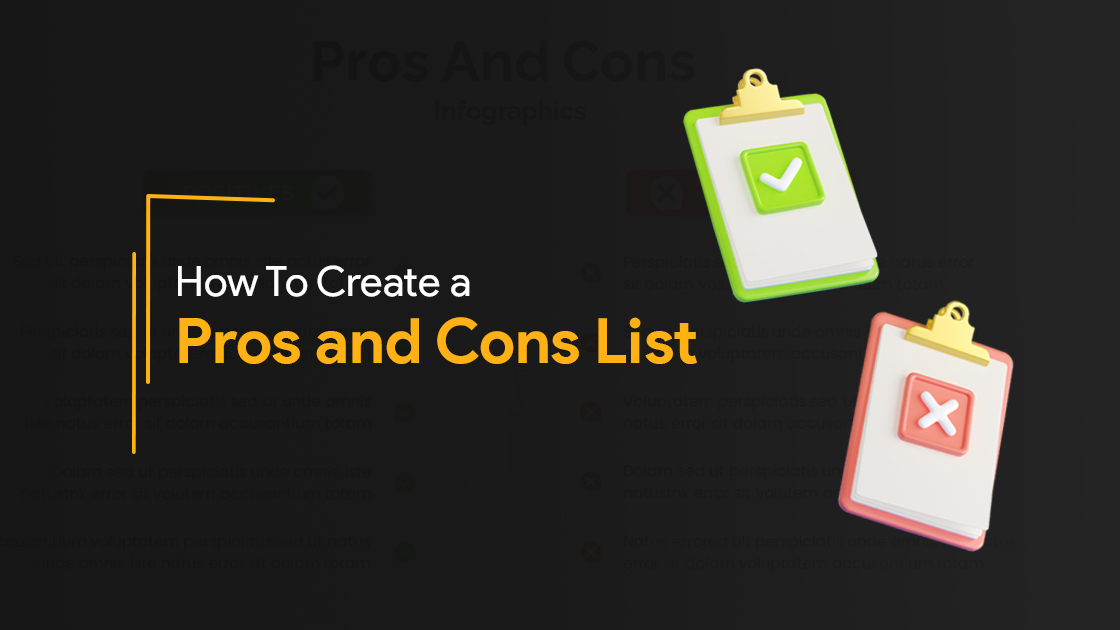 How to create a Pros and Cons Presentation List